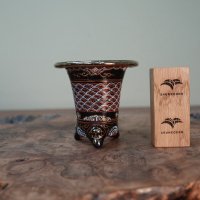 加茂黒 / 万年青鉢 /（3.0号）A-164