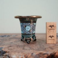加茂黒 / 万年青鉢 /（3.5号）A-155