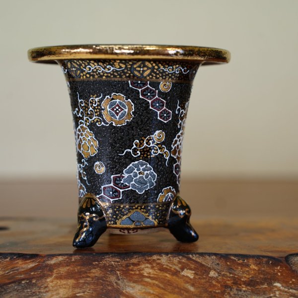 画像2: 加茂黒 / 万年青鉢 /（3.5号）A-153