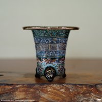 加茂黒 / 万年青鉢 /（3.0号）A-151