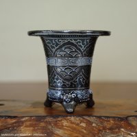 加茂黒 / 万年青鉢 /（3.3号）/ 52