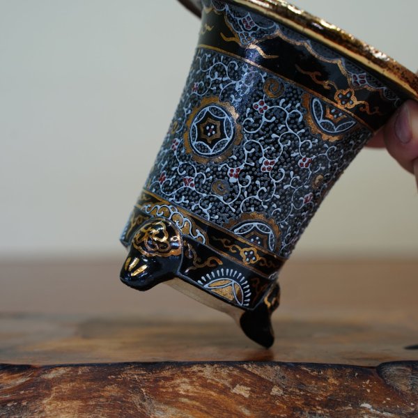 画像3: 加茂黒 / 万年青鉢 /（3.8号）A-183