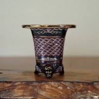加茂黒 / 万年青鉢 /（3.0号）A-162
