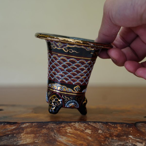 画像4: 加茂黒 / 万年青鉢 /（3.0号）A-164