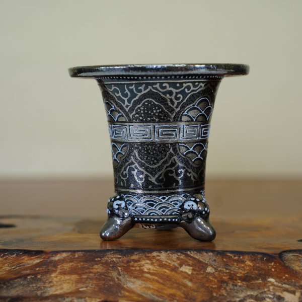 画像2: 加茂黒 / 万年青鉢 /（3.3号）/ 52