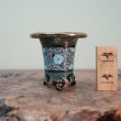画像1: 加茂黒 / 万年青鉢 /（3.5号）A-155 (1)