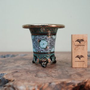 画像: 加茂黒 / 万年青鉢 /（3.5号）A-155