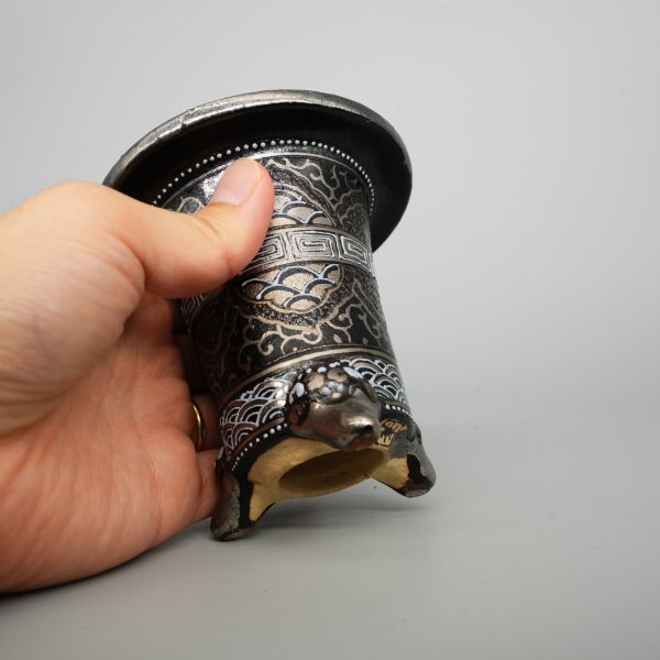 画像4: 加茂黒 / 万年青鉢 /（3.3号）/ 52 (4)