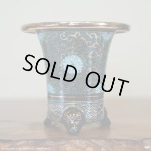 画像: 加茂黒 / 万年青鉢 /（3.8号）A-182